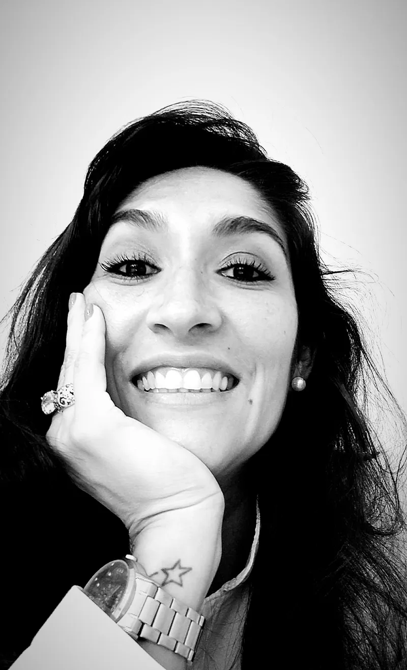 Retrato em preto e branco da Dra. Frederika